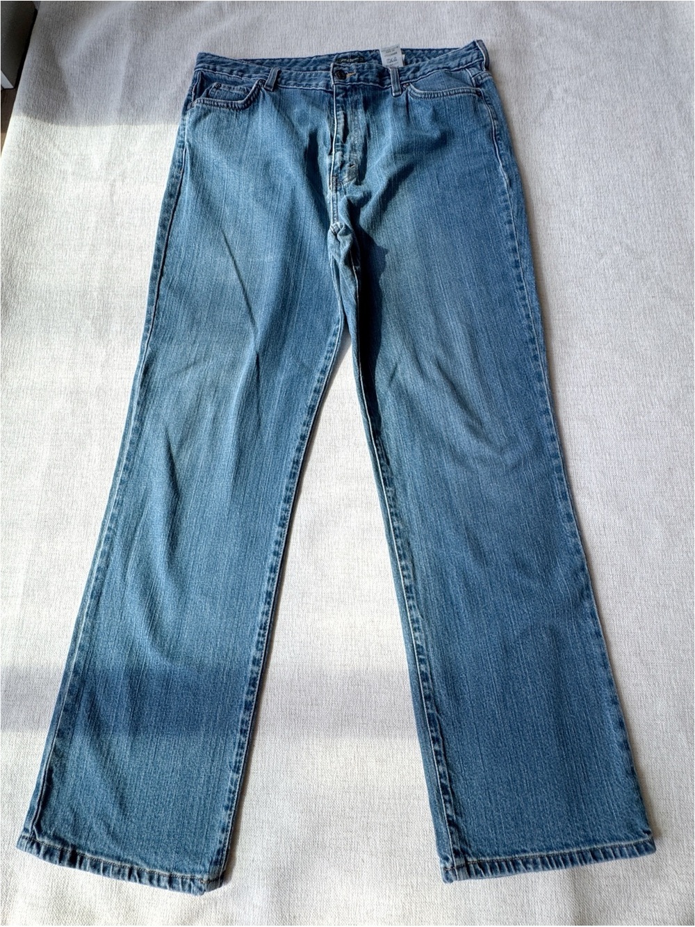 Eddie Bauer women's size 16R Natural‎ fit blue Jeans specially dyed